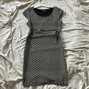 Women’s black and white dress